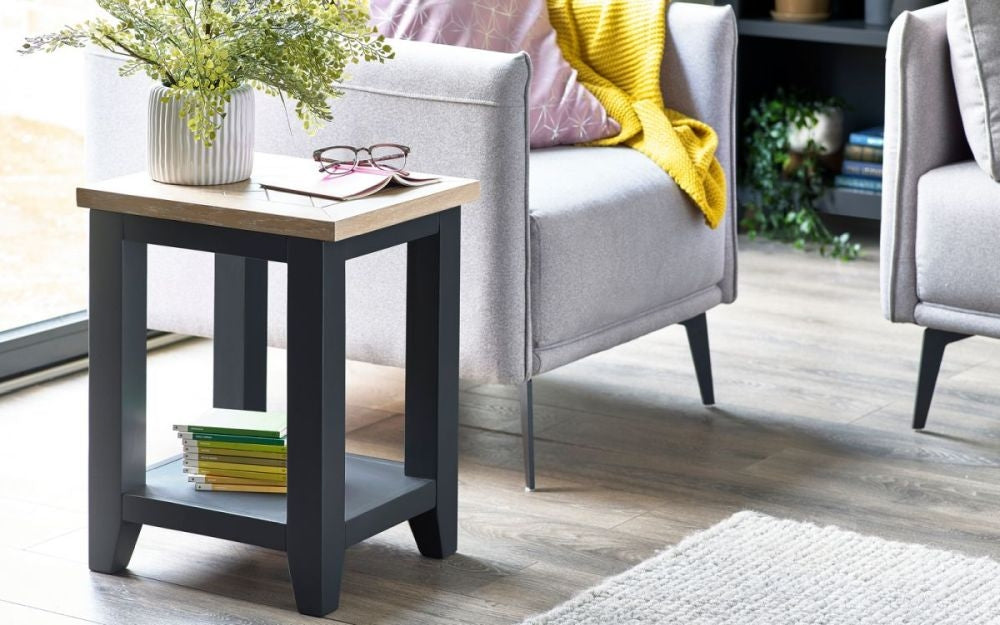 Bordeaux Dark Grey Lamp Table