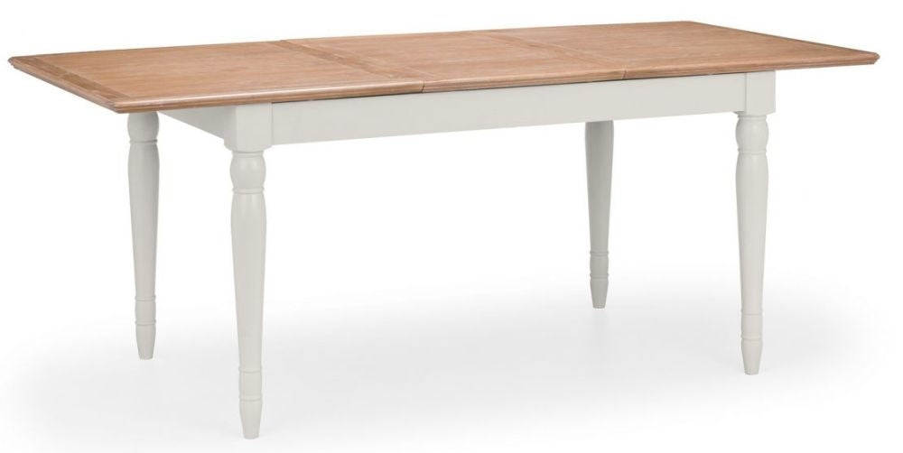 Provence Grey Lacquer 6 Seater Extending Dining Table