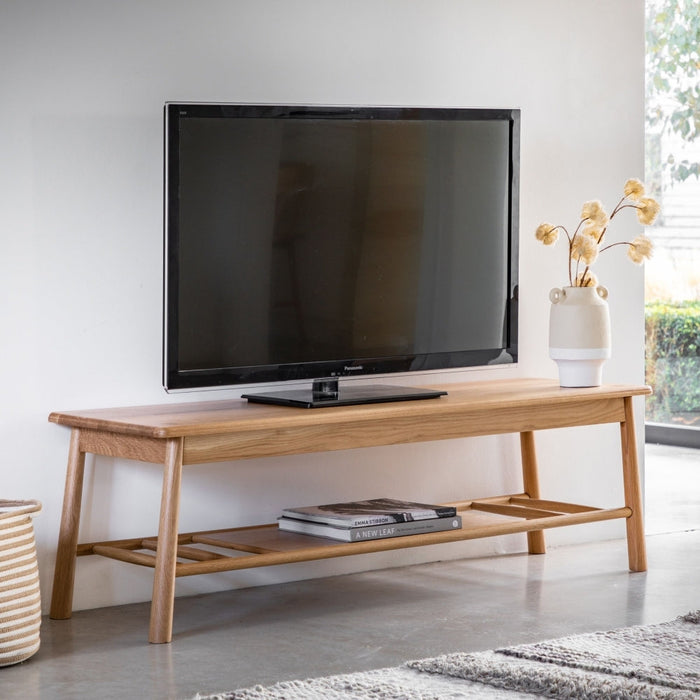 Wycombe 140cm Nordic Style Oak TV Media Unit