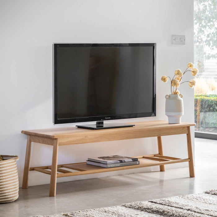 Wycombe 140cm Nordic Style Oak TV Media Unit