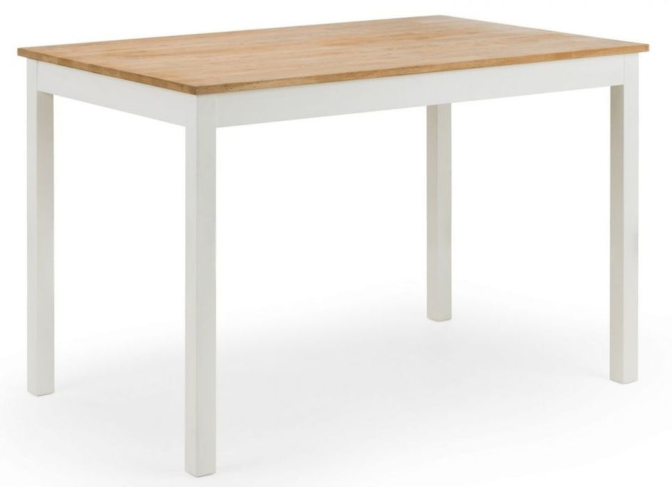 Coxmoor Ivory Painted 4 Seater Dining Set with Bench and 2 Chairs