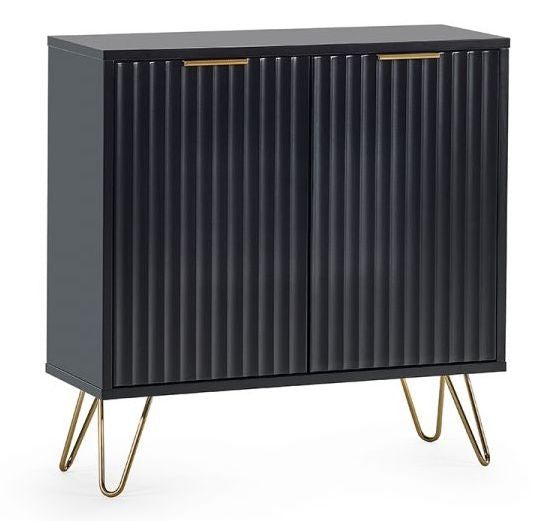 Murano Matte Black 2 Door Sideboard