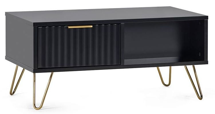 Murano Matte Black Coffee Table