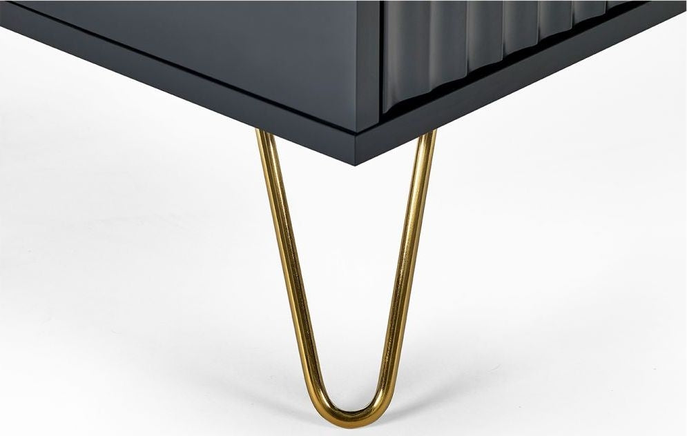 Murano Matte Black Coffee Table