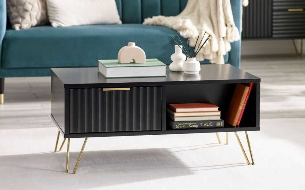 Murano Matte Black Coffee Table