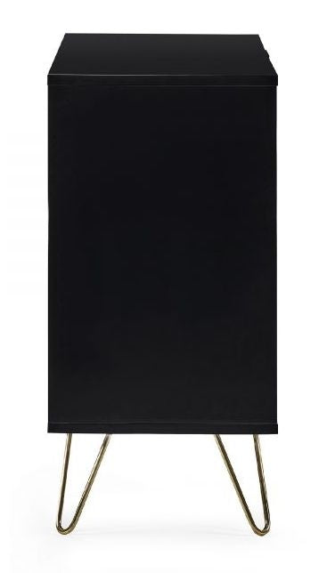 Murano Matte Black 2 Door 3 Drawer Sideboard