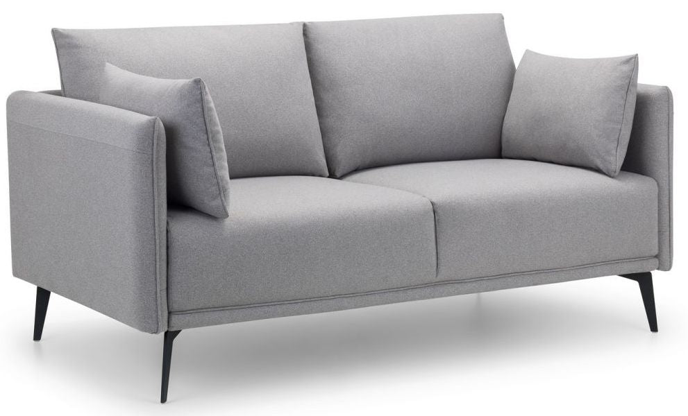 Rohe Platinum Wool Effect Fabric 2 Seater Sofa