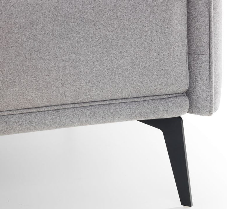 Rohe Platinum Wool Effect Fabric 2 Seater Sofa