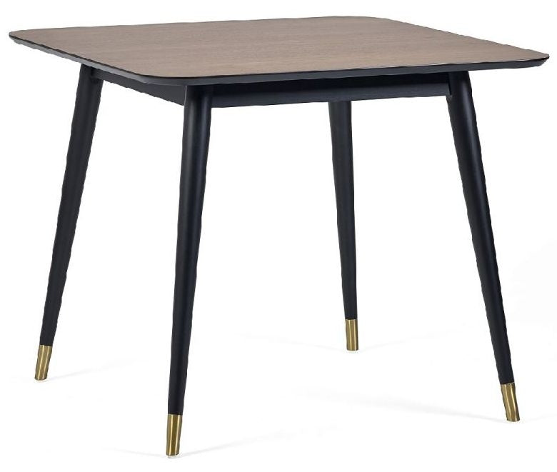 Findlay Square 4 Seater Dining Set with 4 Delaunay Mustard Chairs