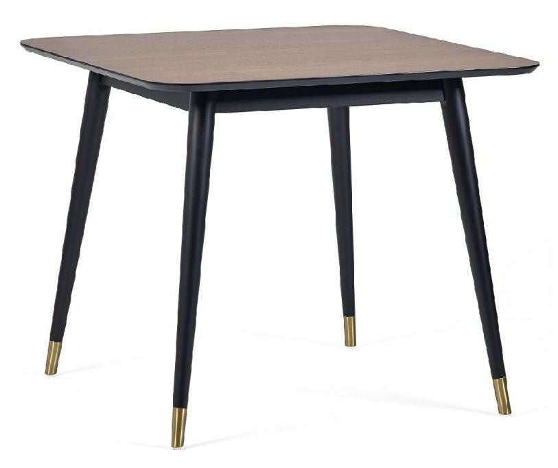 Findlay Square 4 Seater Dining Set with 4 Luxe Blue Chairs