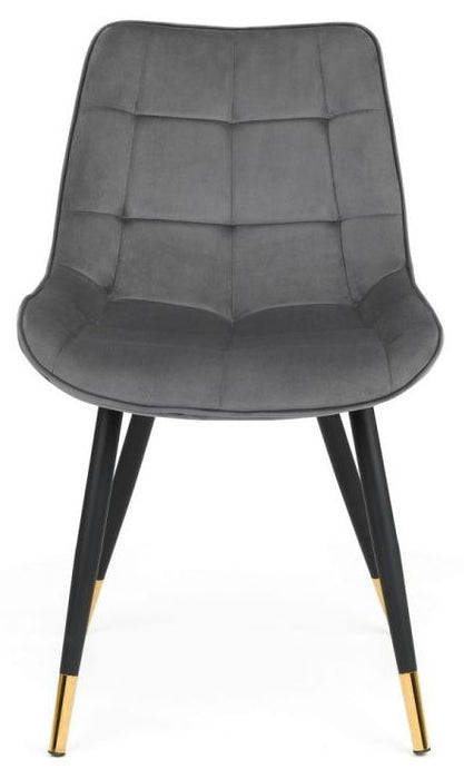 Findlay Square 4 Seater Dining Set with 4 Hadid Grey Chairs