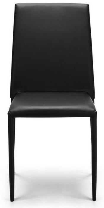 Staten Concrete Effect 4 Seater Dining Set with Jazz Black 4 chairs