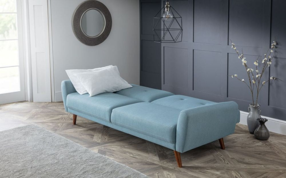 Monza Blue Fabric Sofabed