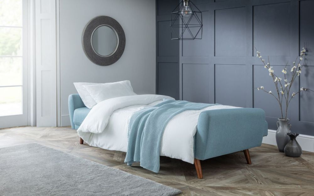 Monza Blue Fabric Sofabed