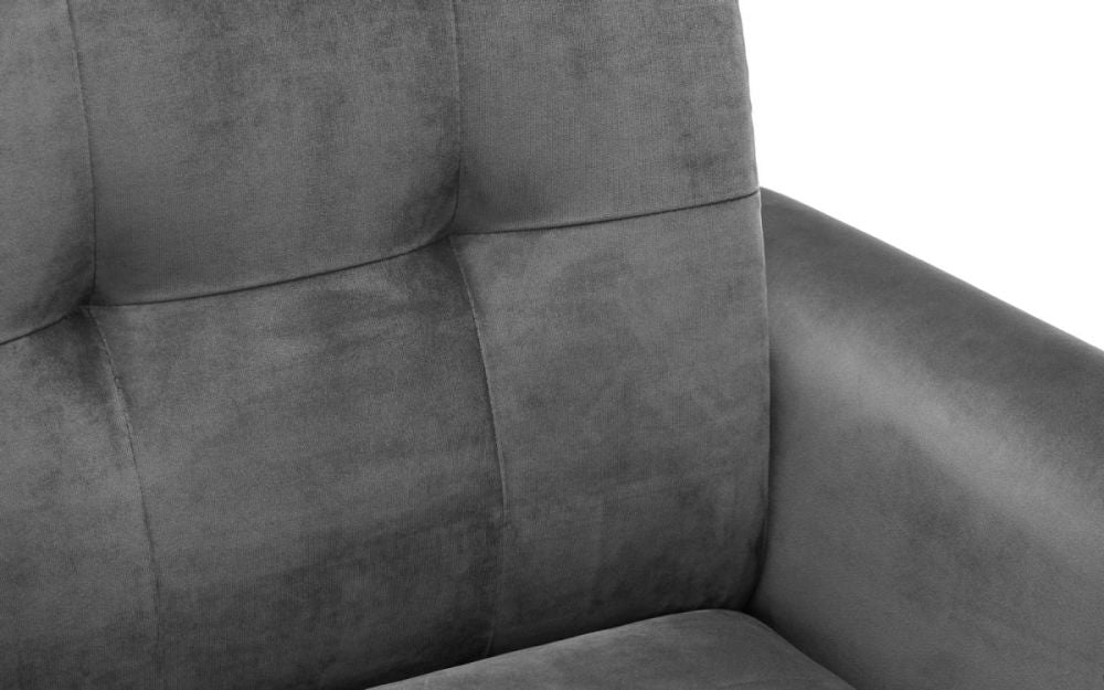 Monza Grey Fabric 2 Seater Sofa