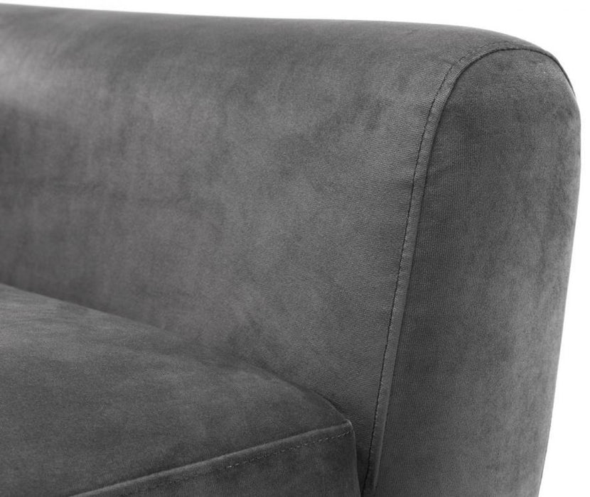 Monza Grey Fabric 3 Seater Sofa