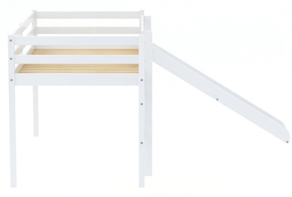 Frankie Kids White Wooden Midi Sleeper Bed