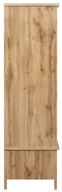 Hampstead Rustic Oak Effect 2 Door Wardrobe - 1 Drawer