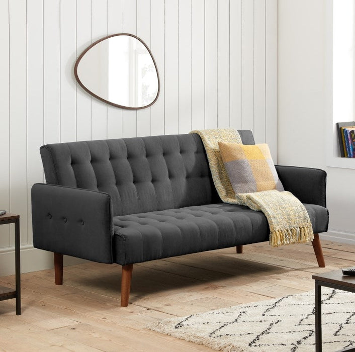 Hudson Charcoal Fabric Sofa Bed