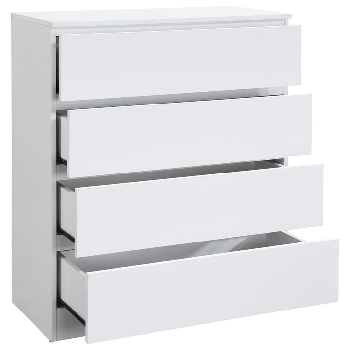 Oslo White 4 Drawer Chest