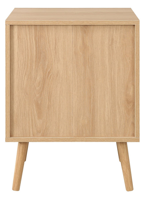 Croxley Oak Rattan 2 Drawer Bedside Table - Sizes Available