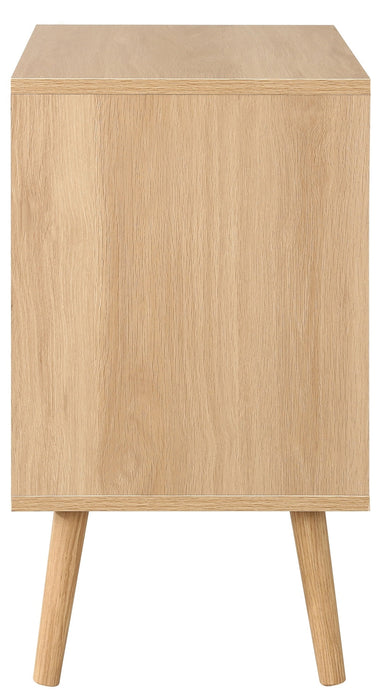 Croxley Oak Rattan 2 Drawer Bedside Table - Sizes Available