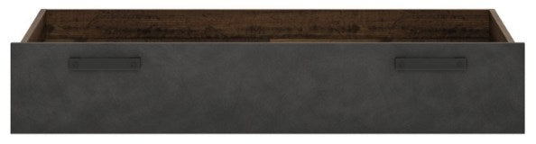 Brooklyn Underbed Drawer in Walnut and Dark Matera Grey