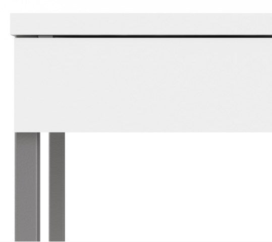 Function Plus Desk 3 Drawer in White
