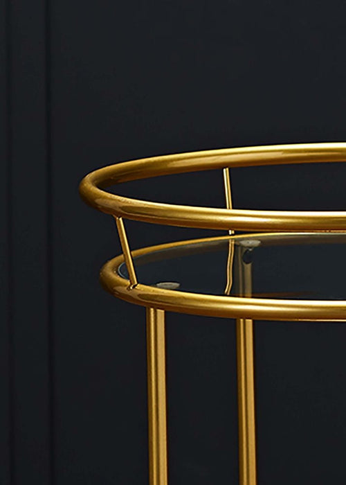 Collins Glass and Gold Drinks Trolley