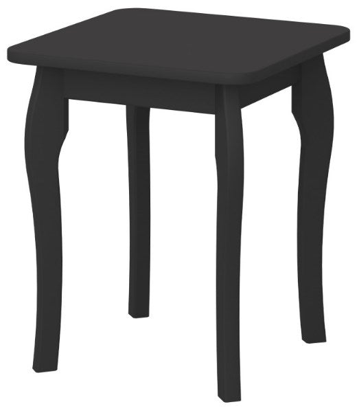 Baroque Black Stool