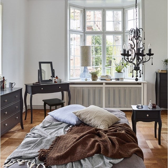 Baroque Black Stool