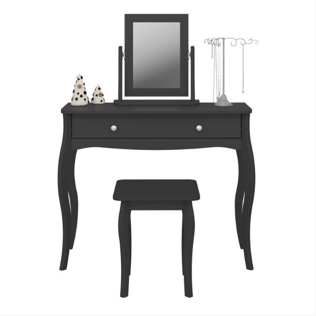 Baroque Black Stool