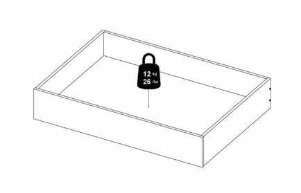 Naia Set of 2 Underbed Drawer in Jackson Hickory Oak