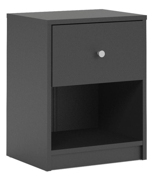 May Bedside 1 Drawer in Black