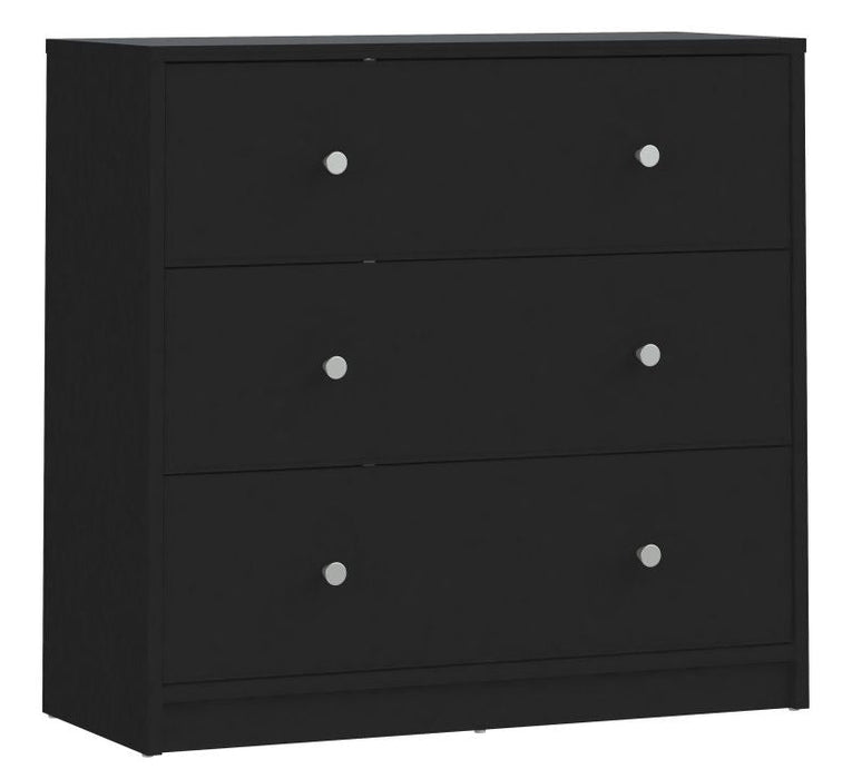 May Black Chest of 3 Drawer