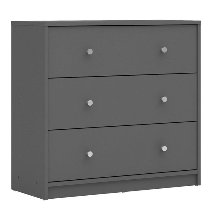 May Grey Chest of 3 Drawer