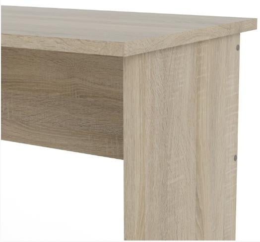 Function Plus Oak Desk 3 White Drawer