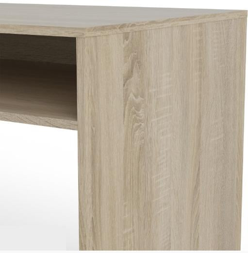 Function Plus Desk Multi-Functional Desk with Drawer and 1 Door in White and Oak