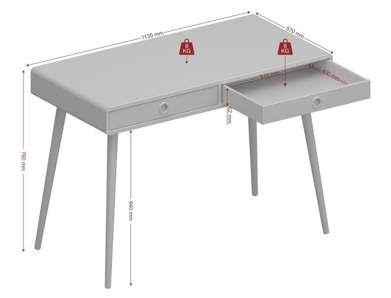 Softline Standard Grey Desk