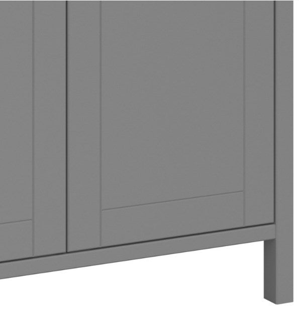 Tromso Grey 2 Door Wardrobe