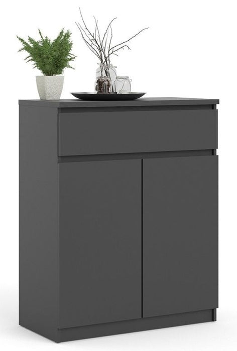 Naia Sideboard 1 Drawer 2 Door in Black Matt