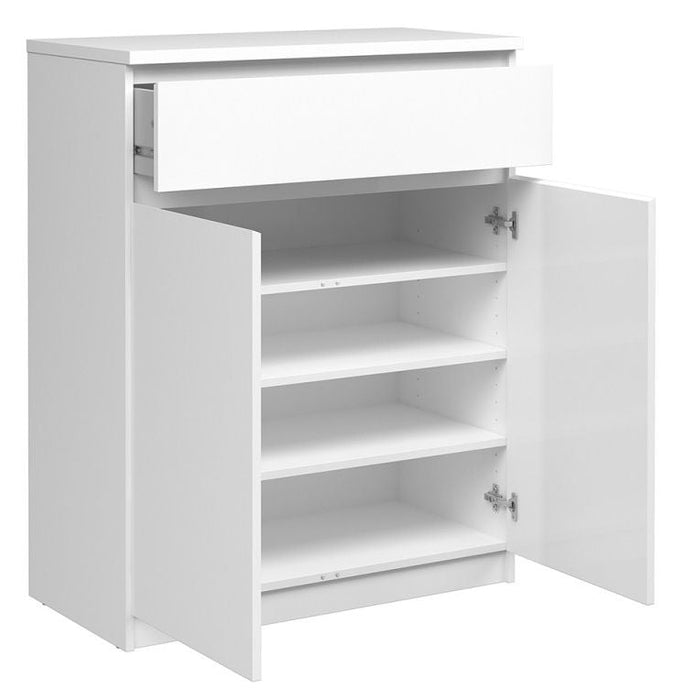 Naia Sideboard 1 Drawer 2 Door in White High Gloss