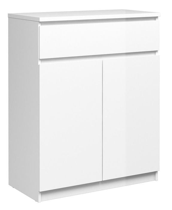 Naia Sideboard 1 Drawer 2 Door in White High Gloss