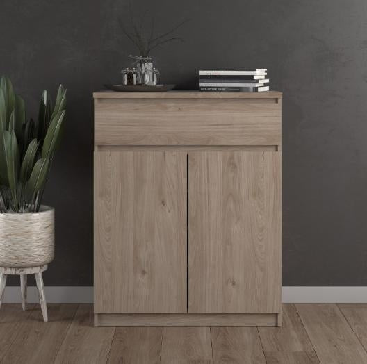 Naia Sideboard 1 Drawer 2 Door in Jackson Hickory Oak