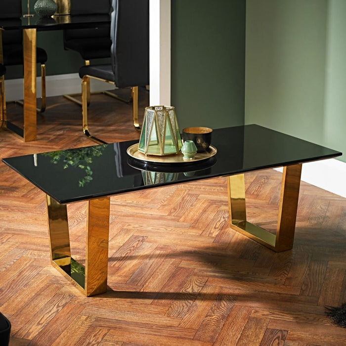 Antibes Black and Gold Coffee Table