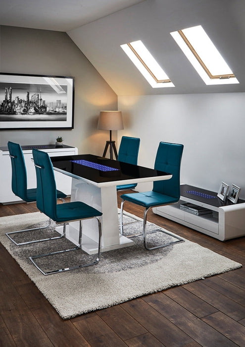 Matrix White High Gloss 160cm Rectangular Fixed Dinning Table