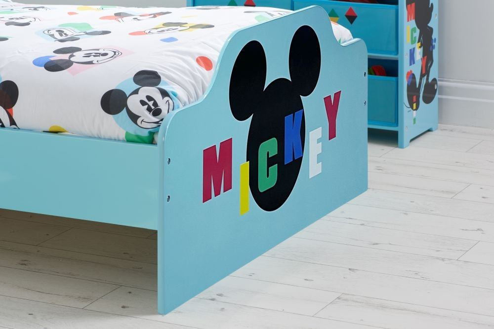Disney Mickey Mouse Blue 3ft Single Bed