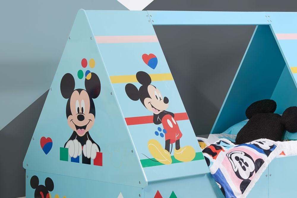 Disney Mickey Mouse Blue 3ft Single Tent Bed