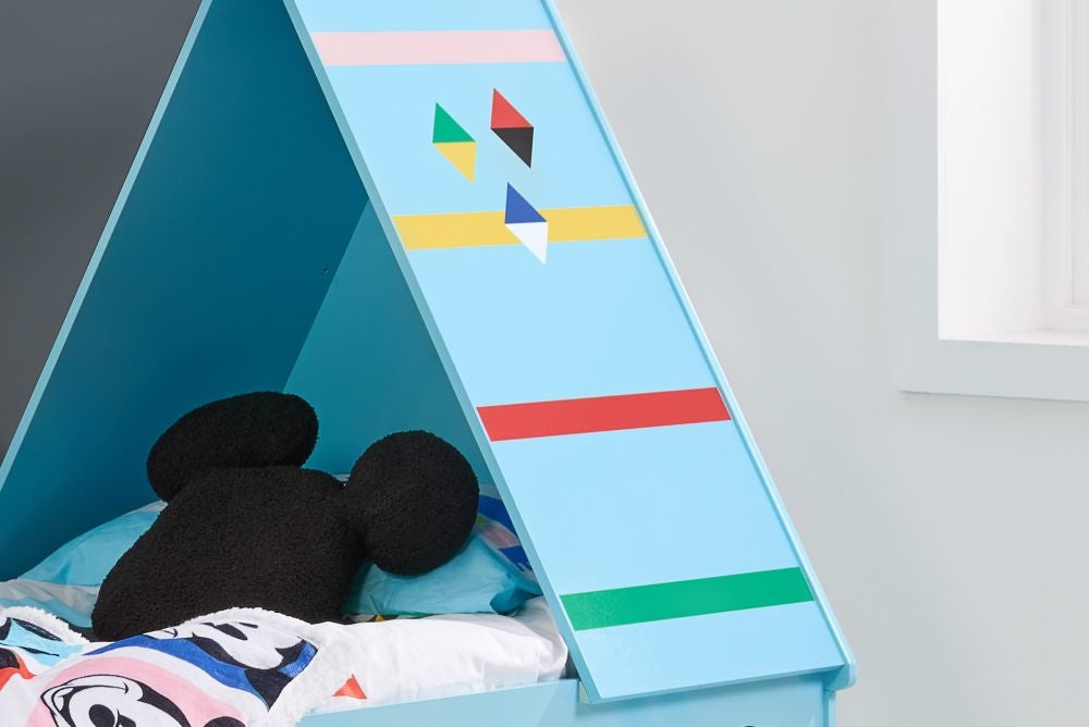 Disney Mickey Mouse Blue 3ft Single Tent Bed