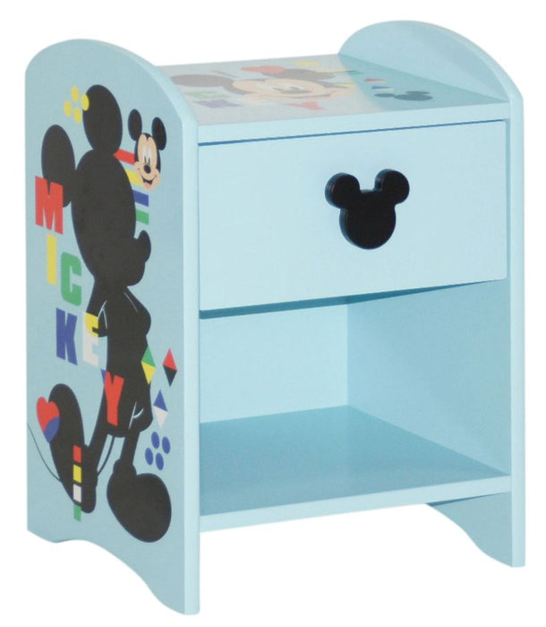 Disney Mickey Mouse Blue 1 Drawer Bedside Cabinet
